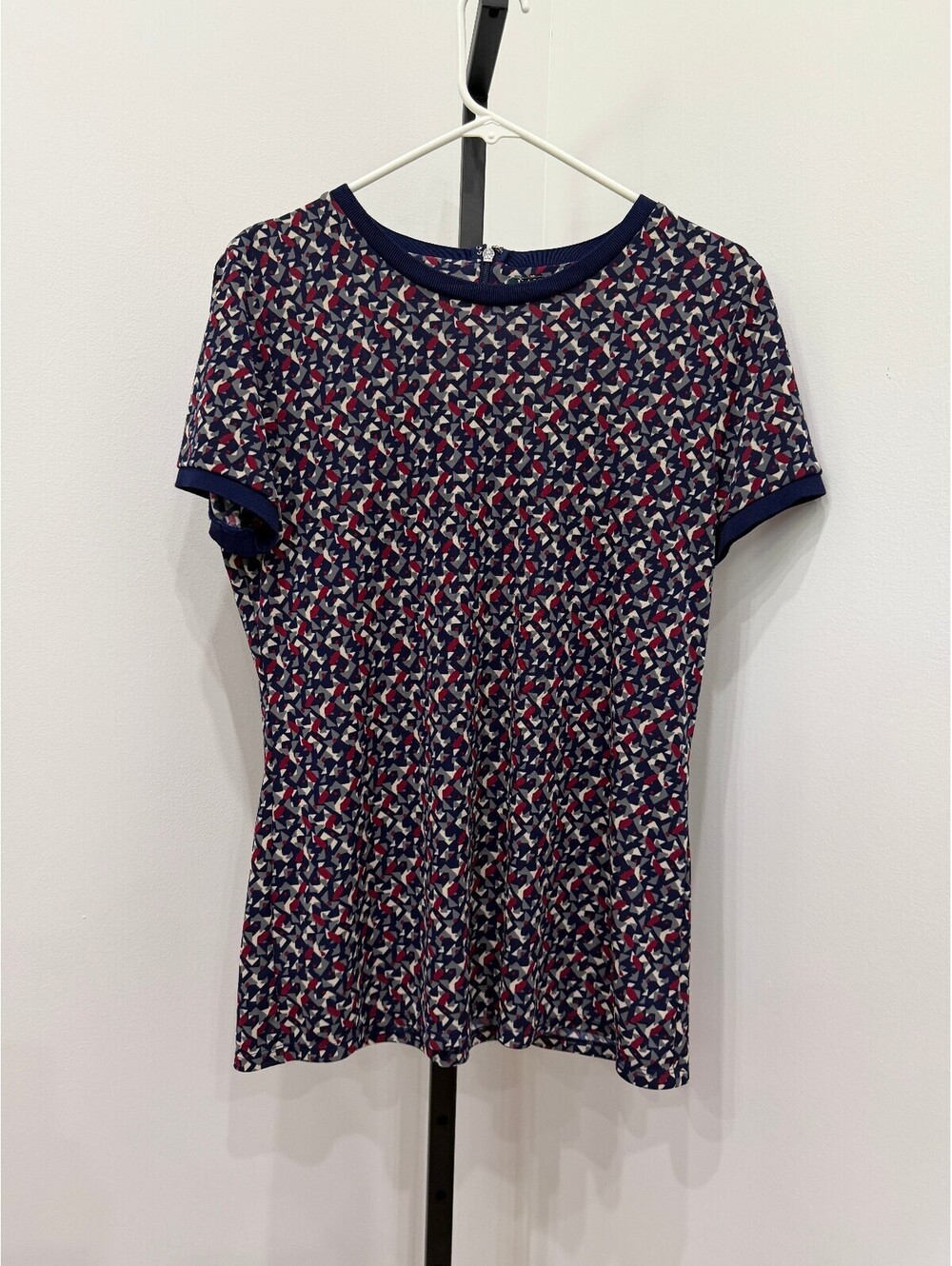 Lauren Ralph Lauren Women's Patterned Short Sleeve Top Size Large